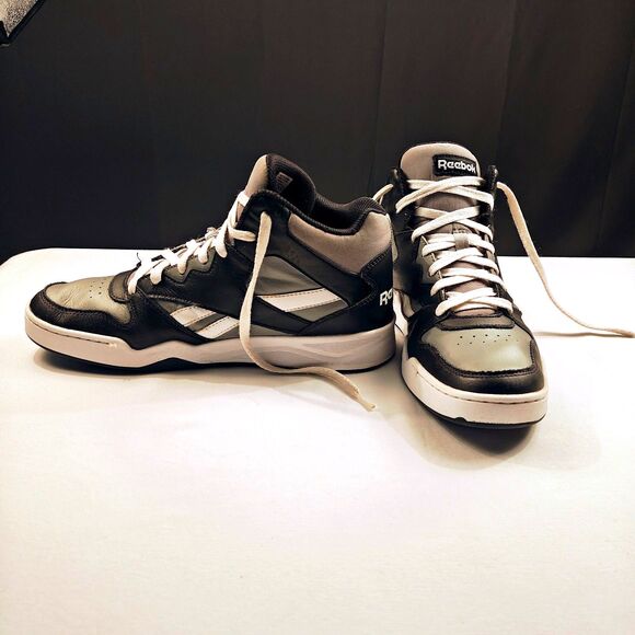 Men's Reebok Royal 2 High Top Sneakers Black Grey Basketball Shoe US Size 9.5 - Picture 5 of 13